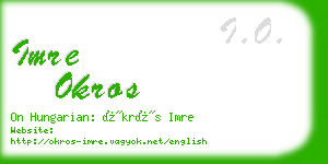 imre okros business card